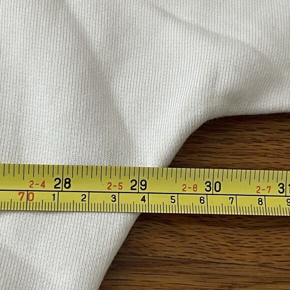 FRANK & EILEEN EFFIE Long-Sleeve Funnel Neck Capelet Large Cream NEW Casual - Picture 9 of 12